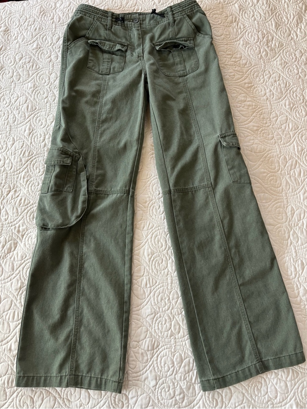 Brandy Melville Olive Green Cargo Pants